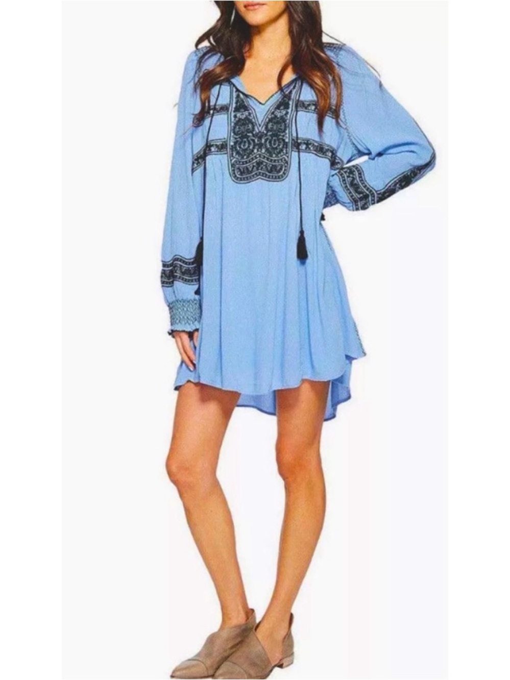 FREE PEOPLE NEW WIND WILLOW MINI DRESS size large